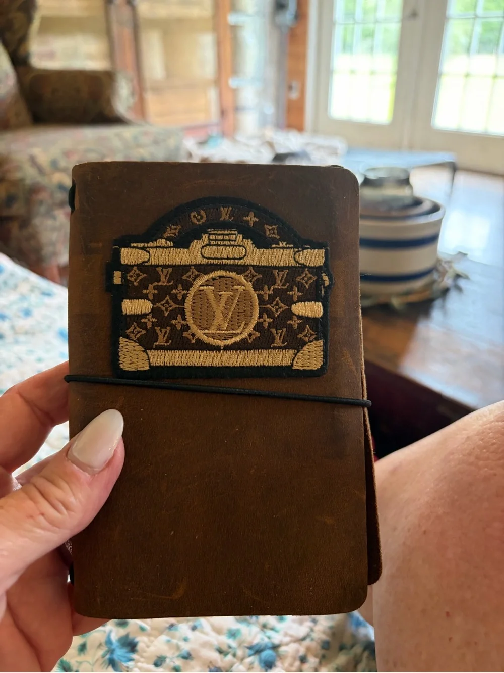 Monogram Patch Brown 100% leather Journal Sophisticate Supply Company